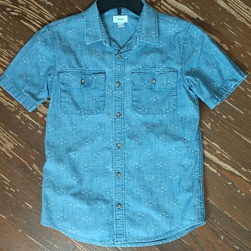 Boys Old Navy patterned shirt XL 14/16